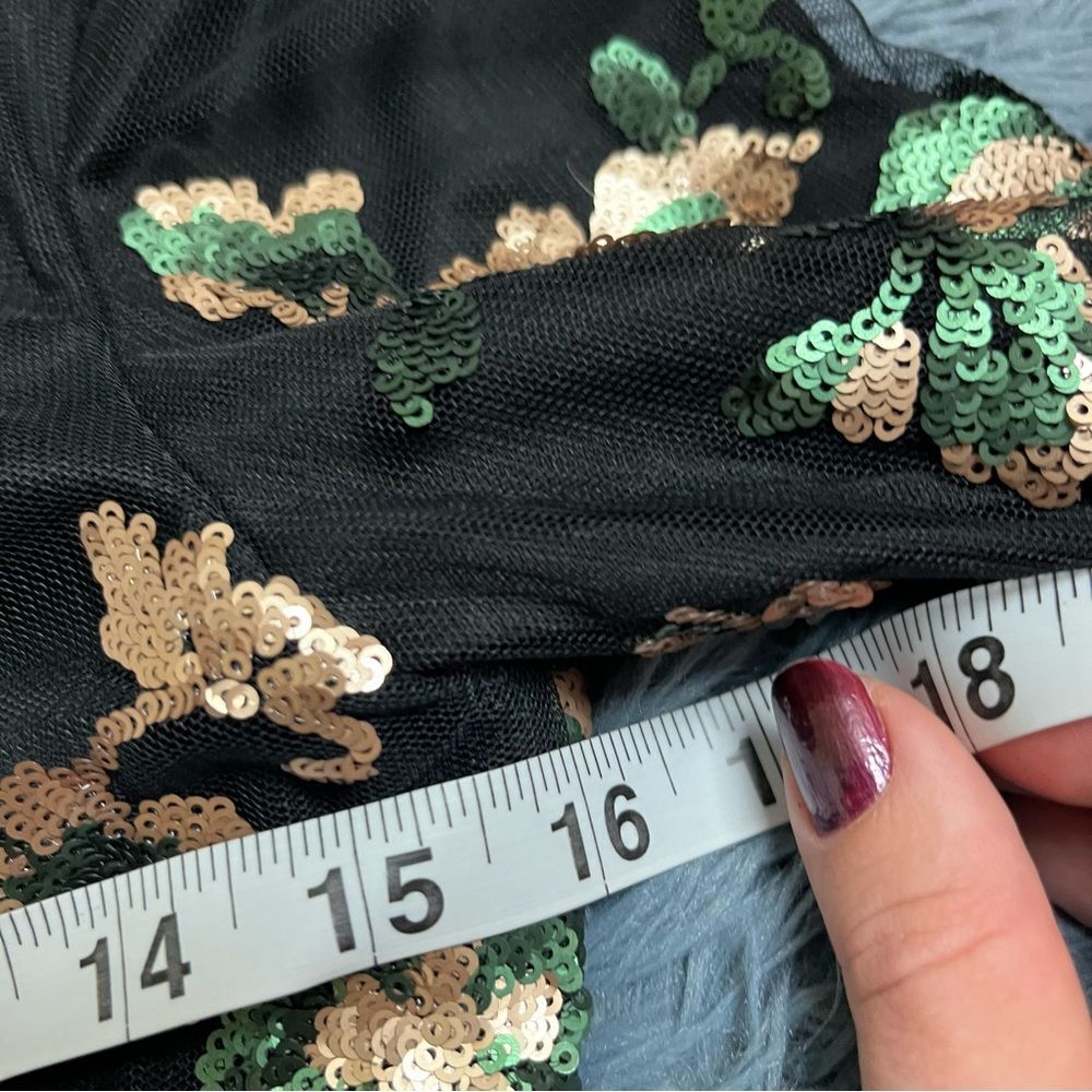 Wyldr Dancing In The Dark Sparkly Sequin Open Bac… - image 7